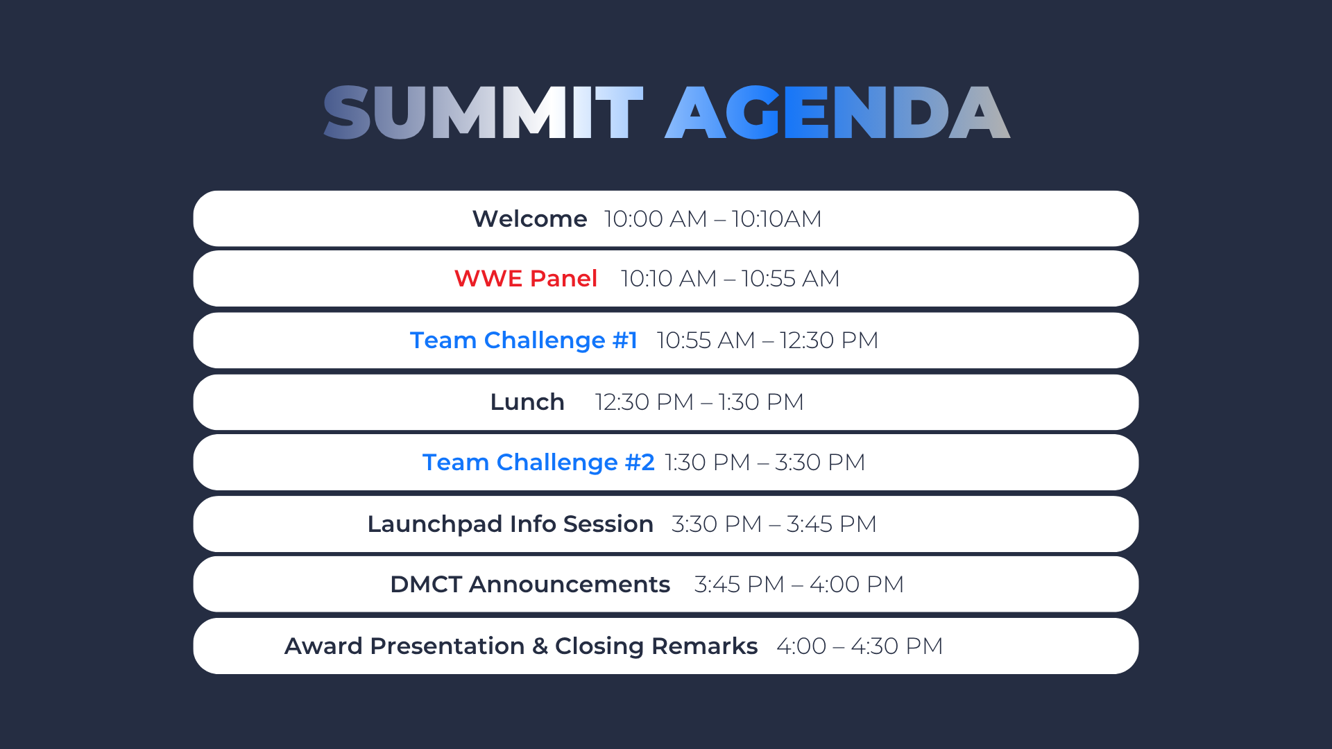 DMCT 2026 summit